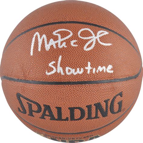 Magic Johnson Los Angeles Lakers Autographed Spalding Indoor Outdoor