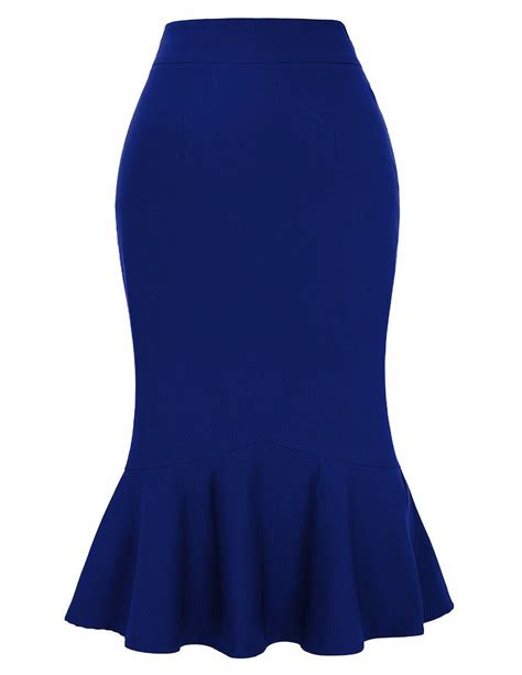 Kelly Royal Blue Pencil Skirt Long Skirts For Women Royal Blue Pencil Skirt Fashion