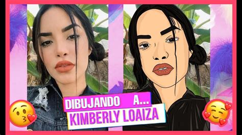 Dibujando A KIMBERLY LOAIZA SPEED DRAWING YouTube