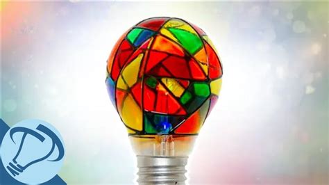 Beautiful Stained Glass Light Bulb Youtube
