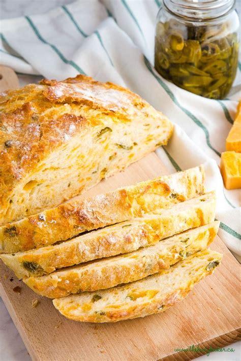This Easy No Knead Jalapeno Cheese Artisan Bread Is The Best Savoury