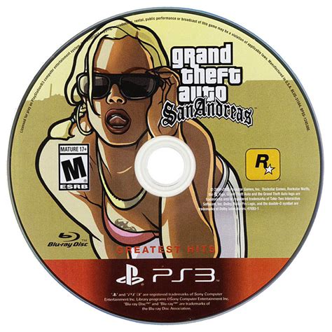Grand Theft Auto San Andreas 2012 Playstation 3 Box
