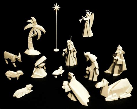 Porcelain Origami Nativity Nativity Set Produced By The C… Flickr