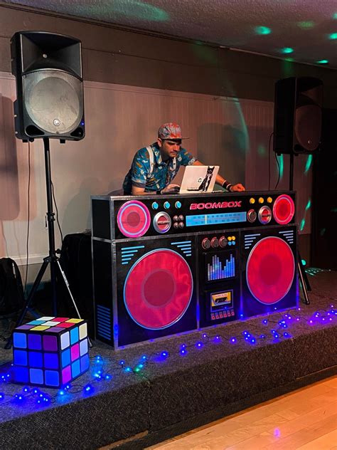 80s Boombox Dj Booth Tutorial Christines Creations 80s Birthday