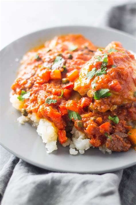 Category low fodmap main dishes. Low FODMAP Chicken Cacciatore | Fun Without FODMAPs