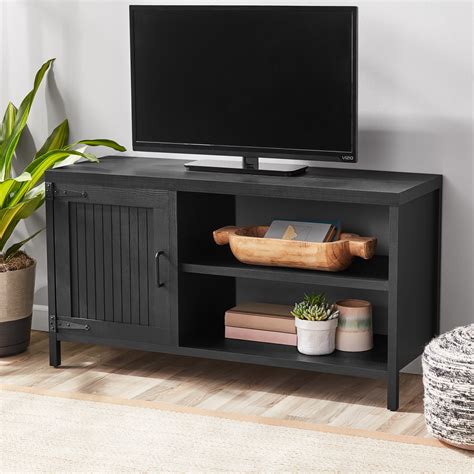 Mainstays Farmhouse Tv Stand For Tvs Up To 50 Black Ph