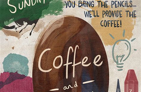 Upload your existing photo or design, choose your media and output size, and you're done! Design a Creative Coffee Shop Meetup Poster - Design Cuts