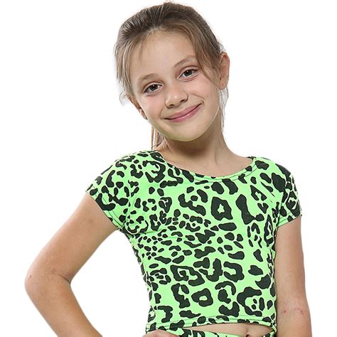 Girls Top Kids Plain Color Stylish Fahsion Trendy T Shirt Crop Top 7 13