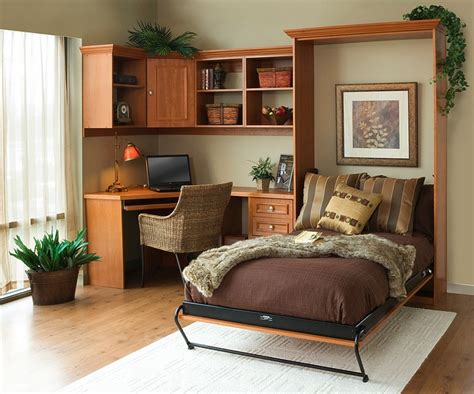 Maybe you would like to learn more about one of these? Comfortable Bedroom Design with Murphy Bed Kit Lowes ...