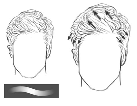 Study how curls twist together and draw the hair in blocks to understand how the curl wraps around. How to Paint Realistic Hair in Adobe Photoshop: Short Hair ...