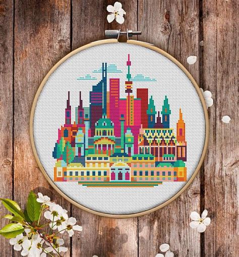 Vienna P149 Embroidery Cross Stitch Pattern Download Cross Etsy