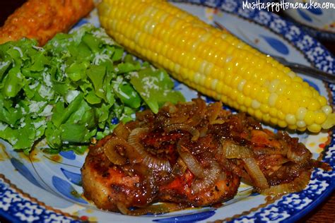 Being a basic recipe it can be altered to suit anyone's taste. Sweet & Savory Pork Chops - Mrs Happy Homemaker