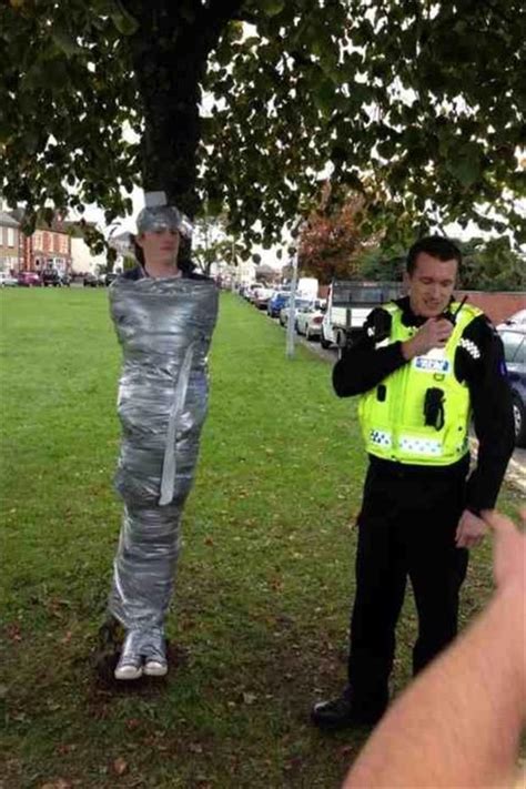 Duct Taped To A Tree Funny Pictures Dump A Day