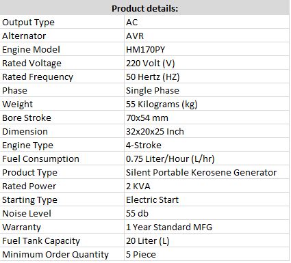 Get the best deals on 2 kva generator. What is the price of a 2kVA-3kVA diesel generator set in ...