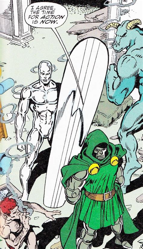 The Silver Surfer And Dr Doom I Agree The Time For Action Is Now