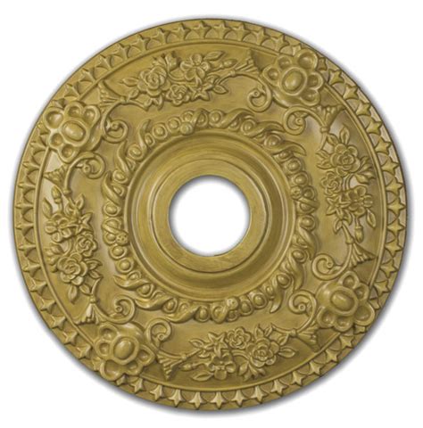 As classic french and english decor. WishiHadThat Round Ceiling Medallion - Wood Finish