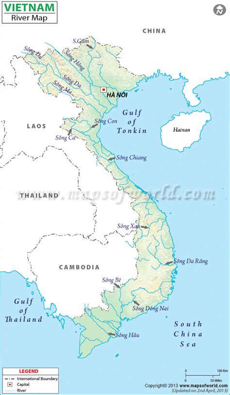 Vietnam River Map