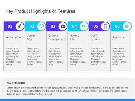 Product Features Highlights Powerpoint Template Slideuplift