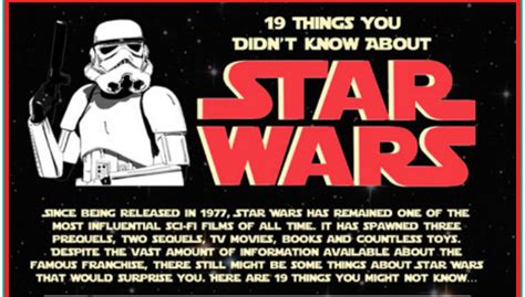 Fun Facts About Star Wars Star Wars Quotes Star Wars Infographic