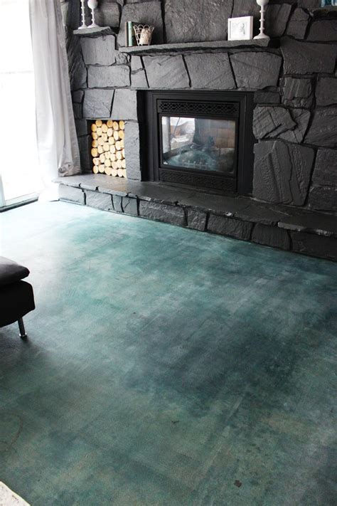 This project is part of my family room makeover. How to Acid Stain a Concrete Floor | Hunker