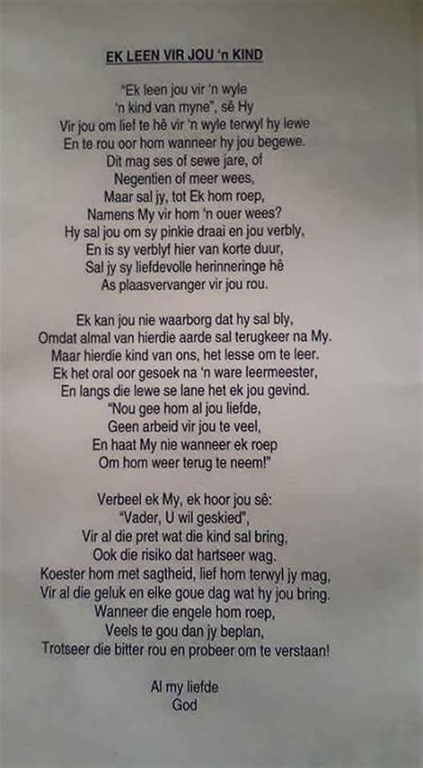 Dinge wat my hart praat. Pin by Lisa Rossouw on Baba Rossouw | Afrikaans quotes, Afrikaanse quotes, Pray quotes