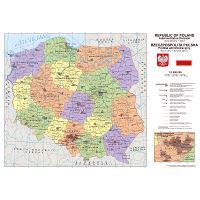 Political And Administrative Map Of Poland With Major Cities Poland Europe Mapsland Maps