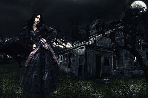 Gothic Girl Digital Art Photoshop Manipulation Fantasy Surreal