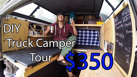 Even if you own a small truck and you're a camper, you still need a truck canopy. Ultimate Home Made Truck Camper Tour DIY | TINY TINy TIny ...