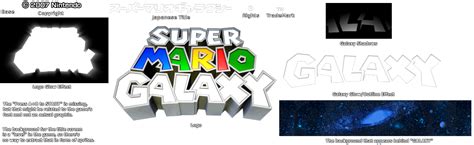 Wii Super Mario Galaxy Title Screen The Spriters Resource