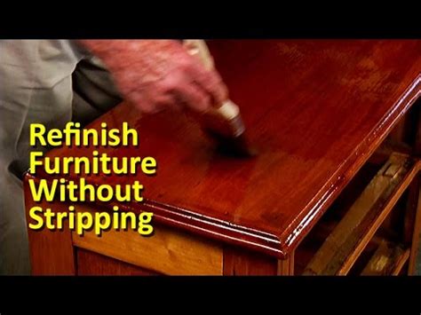 How do you refinish oak cabinets without stripping? Refinish Furniture Without Stripping - YouTube