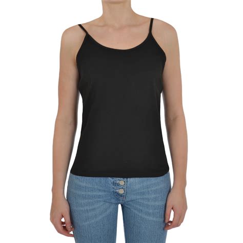 Hanes Womens Ladies Sleeveless Casual Cotton Plain T Shirt Tank Vest