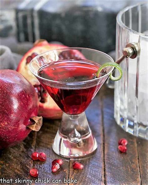 pomegranate cosmopolitan cocktail that skinny chick can bake