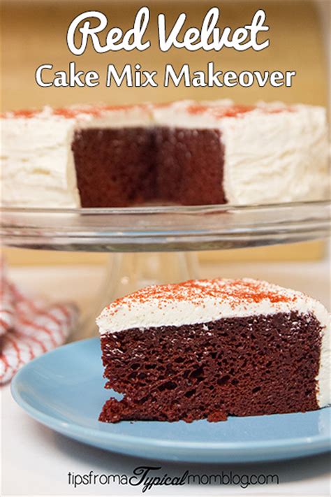 Red velvet cake with a tangy buttermilk batter and luscious cream cheese frosting. Red Velvet Cake Mix Makeover