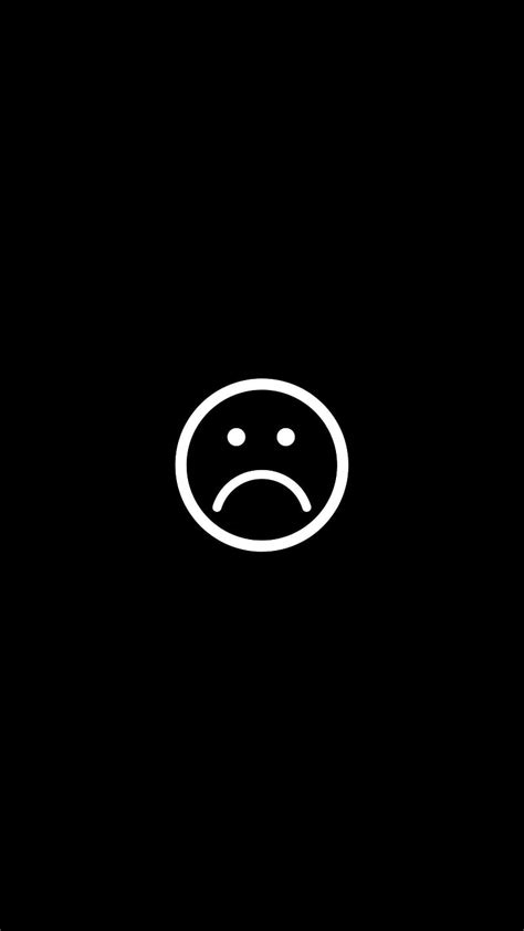 Sad Emoji With Black Background
