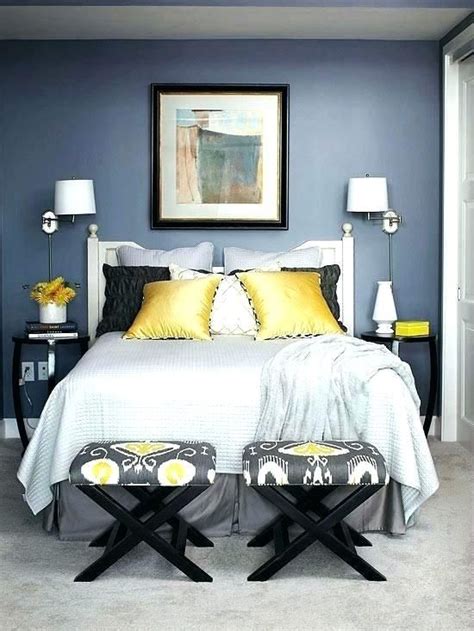 Navy Blue Yellow And Grey Bedroom Gray And Navy Bedroom