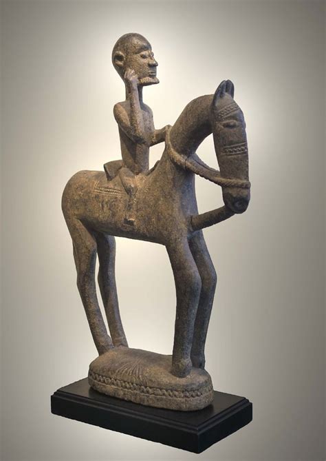 Dogon Equestrian Figure Mali 20th Century Wood African Sculptures