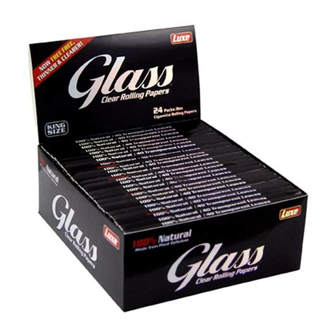 Glass Clear Rolling Papers King Size Slim Papers Made Of Cellulose