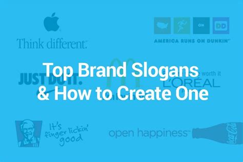 Top Brand Slogans And How To Create One