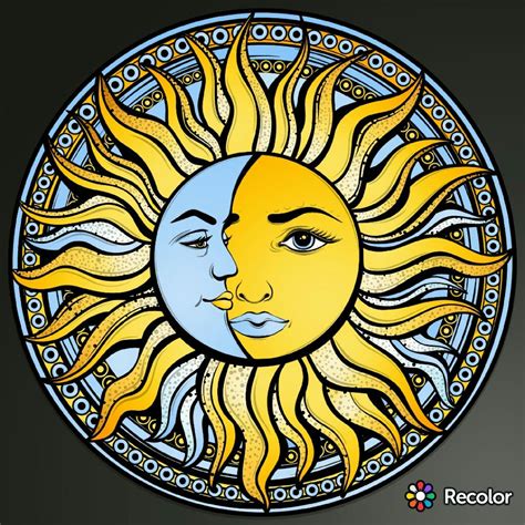 Pin By Carys Saunders On Re Colour Sun Art Sun And Moon Drawings