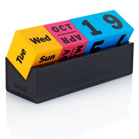 Moma Design Store Cubes Perpetual Calendar At Diy Desk