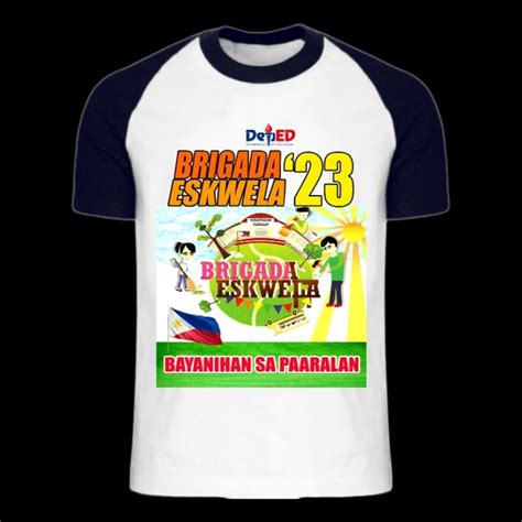 Brigada Eskwela 2023 Shirt Full Sublimation 3d Summer Short Sleeve Tee