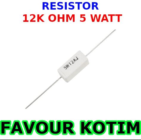 Jual Resistor K Ohm Watt Persen R W Kapur Fvkotim Di Lapak