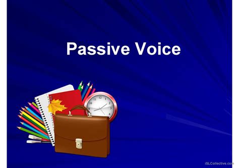 Grammar Passive Voice General Gramm English Esl Powerpoints