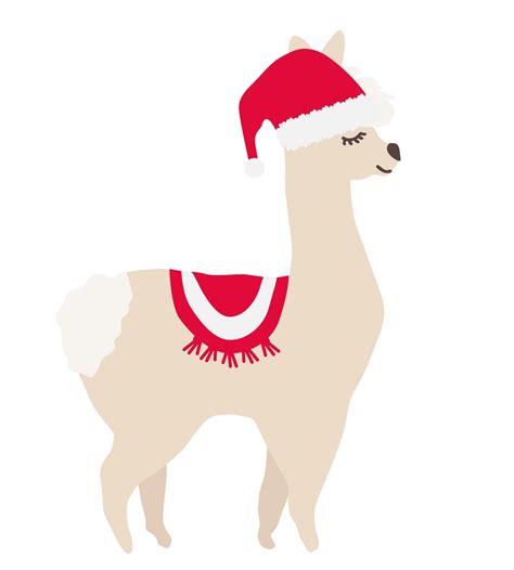 Llama In Christmas Hat Free Stock Photo Public Domain Pictures