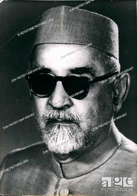 May 11 1967 Doctor Zahir Hussain Of India Credit Image © Keystone