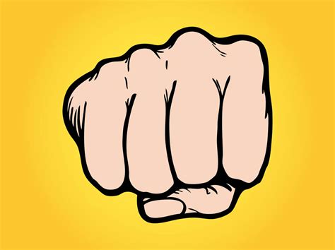 Punching Fist Vector Vector Art And Graphics