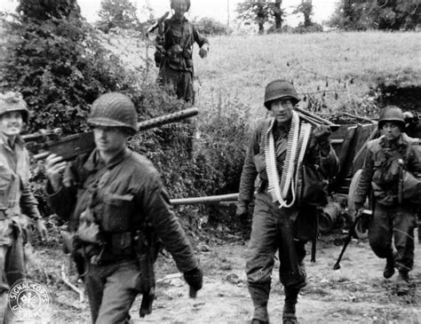 Men Of The 4th Infantry Division And A Paratrooper Of The 101st In