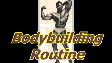 Bodybuilding Routines Bodybuilding Tips To Get Big Youtube