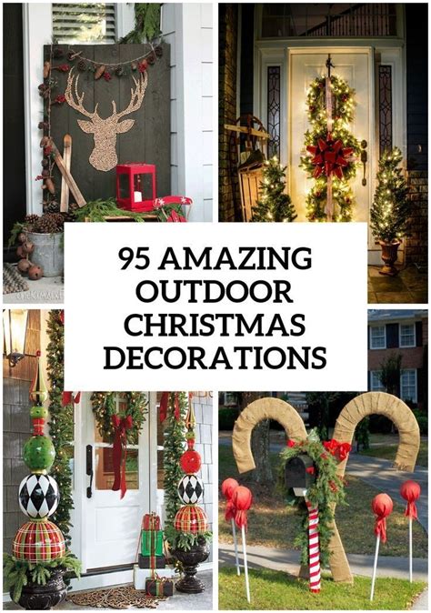 25 Unique Outdoor Christmas Decorations Ideas On Pinterest Diy