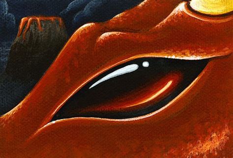 Eye Of The Volcano Dragon Painting By Elaina Wagner Fine Art America